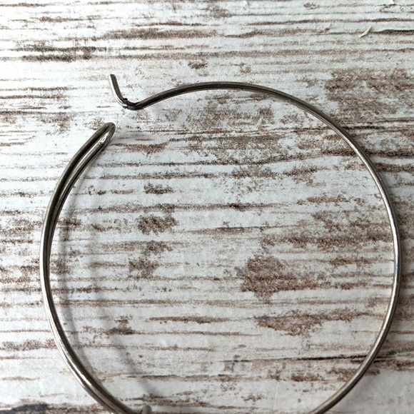 Fleur de lis Crystal Encrusted Charm Silver Bracelet - Picture 4 of 5